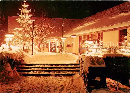 AK / Ansichtskarte Rohrbrunn Autobahn Rasthaus im Spessart Winterabend Rohrbrunn
