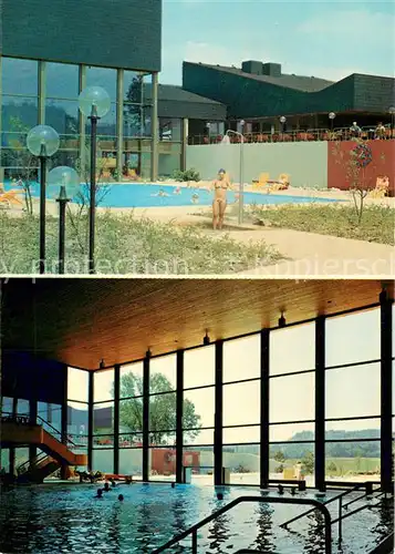 AK / Ansichtskarte Rodach_Coburg Thermalbad Freibecken Rodach Coburg