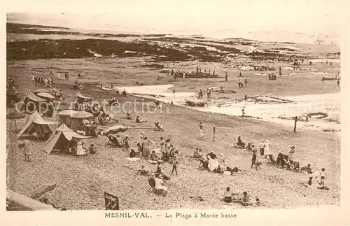 AK / Ansichtskarte Mesnil Val La plage a maree basse Mesnil Val