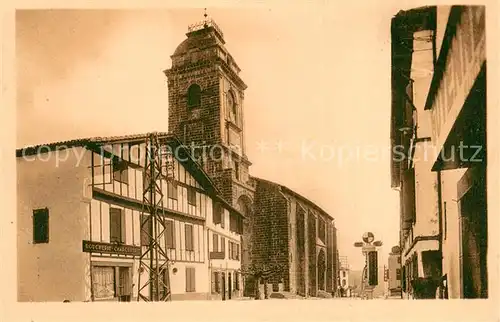AK / Ansichtskarte Urrugne Eglise et maisons basques Urrugne
