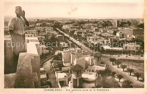 AK / Ansichtskarte Casablanca Vue generale prise de la cathedrale Casablanca