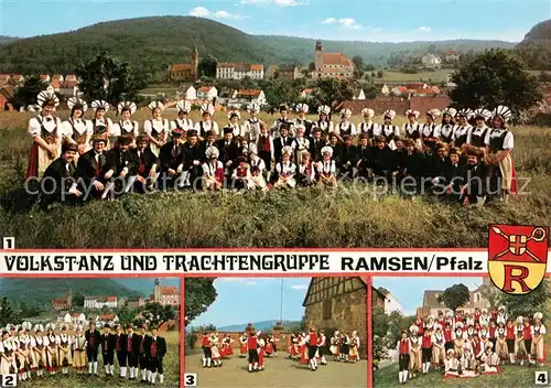 AK / Ansichtskarte Ramsen_Pfalz Volkstanz Trachtengruppe Tanzgruppe Volksliedgruppe Jugendgruppe Ramsen Pfalz