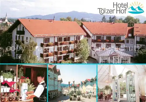 AK / Ansichtskarte Bad_Toelz Hotel Toelzer Hof Theke Pavillon Ortspartie Bad_Toelz