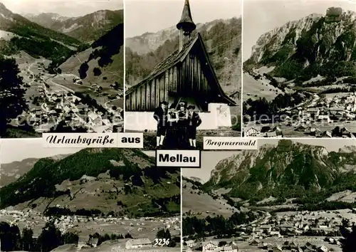 AK / Ansichtskarte Mellau_Vorarlberg Panorama Fliegeraufnahmen Kapelle Mellau_Vorarlberg