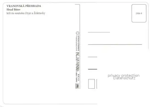 AK / Ansichtskarte Bitov_Czechia Hrad Bitov Lezi na soutoku Dyje a Zeletavky Fliegeraufnahme 