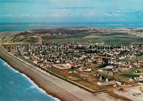 AK / Ansichtskarte Cayeux_80 sur Mer La Cote dOpale Vue aerienne la Plage le Camping 