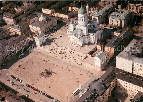 AK / Ansichtskarte Helsinki Dom Fliegeraufnahme Helsinki
