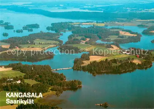 AK / Ansichtskarte Kangasala Saarikylaet Fliegeraufnahme Kangasala