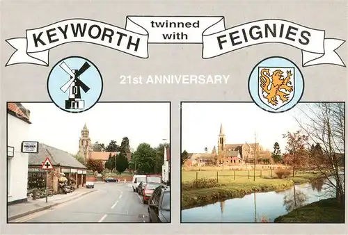 AK / Ansichtskarte Feignies with Keyworth 21me anniversaire du jumelage Feignies