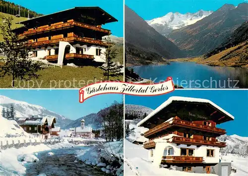 AK / Ansichtskarte Gerlos Gaestehaus Zillertal Ortspartie Seeblick Gerlos