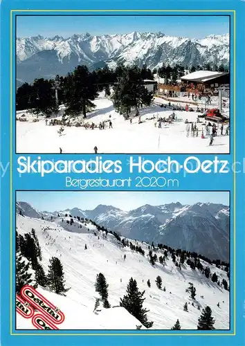 AK / Ansichtskarte Hoch_Oetz Skiparadies Bergrestaurant Hoch_Oetz