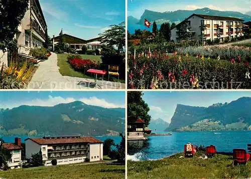 AK / Ansichtskarte Kastanienbaum Kurheim St Chrischona Park Seepartie Kastanienbaum