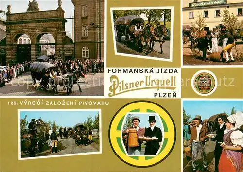 AK / Ansichtskarte Plzen_Pilsen Vyroci Zalozeni Pivovaru Details Plzen Pilsen