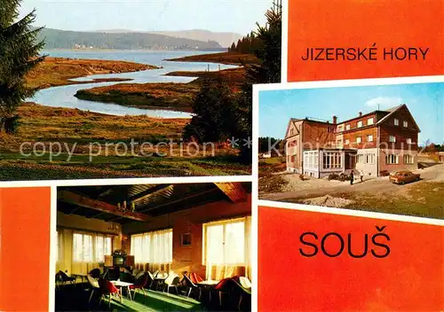 AK / Ansichtskarte Jizerske_Hory Sous Chata Liaz u prehradni nadrze na Cerne Desne Jizerske hory