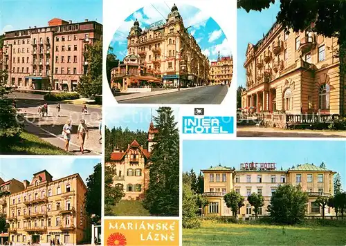AK / Ansichtskarte Marianske_Lazne Interhotely Cristal Palace hotel Esplanade Corso Golf Viarna Lil Marianske_Lazne