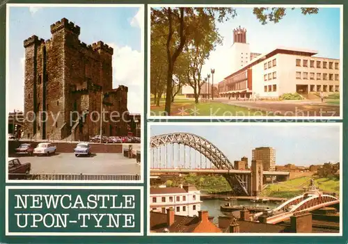 AK / Ansichtskarte Newcastle_upon_Tyne The Castle Civic Centre Keep Swing Bridge 