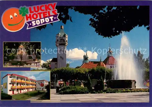 AK / Ansichtskarte Sopot_Zoppot Lucky Hotels Orts und Teilansichten 