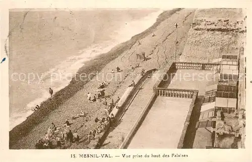 AK / Ansichtskarte Mesnil Val Vue prise du haute des falaises Mesnil Val