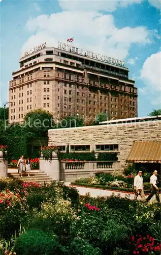 AK / Ansichtskarte Niagara_Falls_Ontario Rainbow Gardens and Hotel Sheraton Brock Niagara_Falls_Ontario