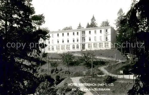 AK / Ansichtskarte St_Anton_Jessnitz Hotel Winterbach an der Mariazellerbahn St_Anton_Jessnitz