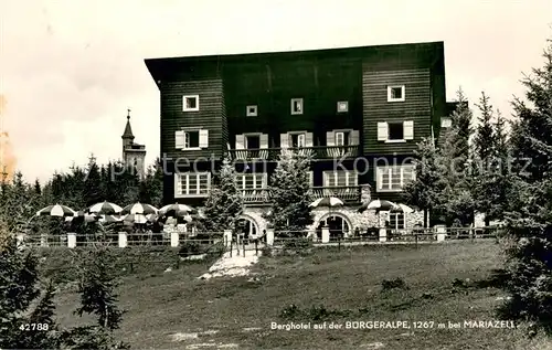AK / Ansichtskarte Mariazell_Steiermark Berghotel auf der Buergeralpe Mariazell_Steiermark