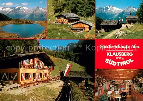 AK / Ansichtskarte Klausberg Bergrestaurant Speck und Schnaps Gaststube Bergsee Klausberg