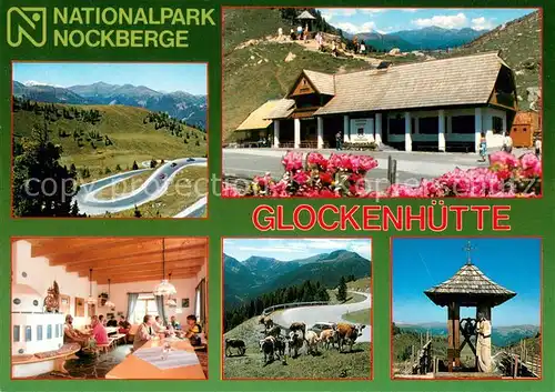 AK / Ansichtskarte Nockberge_Kaernten Nationalpark Glockenhuette Gastraum Nockalmstrasse 