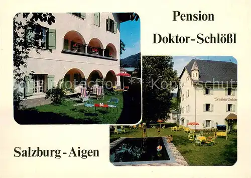 AK / Ansichtskarte Aigen_Salzburg Pension Doktor Schloessl Aigen Salzburg