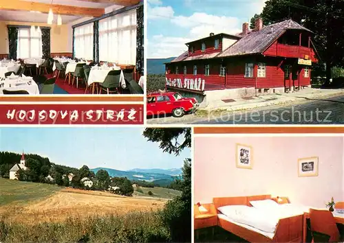 AK / Ansichtskarte Hojsova_Straz_CZ Gasthaus Gaststube Zimmer Panorama 