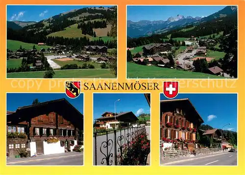AK / Ansichtskarte Saanenmoeser_Saanen Panorama Ortsmotive Saanenmoeser Saanen