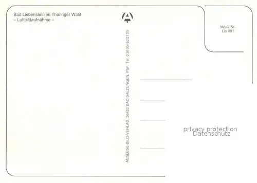 AK / Ansichtskarte Bad_Liebenstein Fliegeraufnahme Bad_Liebenstein