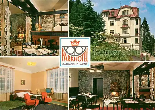 AK / Ansichtskarte Marianske_Lazne ParkhotelBar Zimmer Gastraum Marianske_Lazne