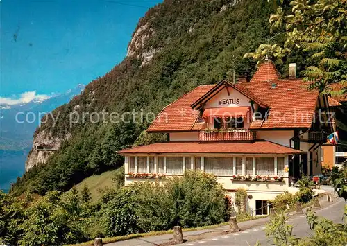 AK / Ansichtskarte Sundlauenen Hotel Restaurant Beatus Sundlauenen