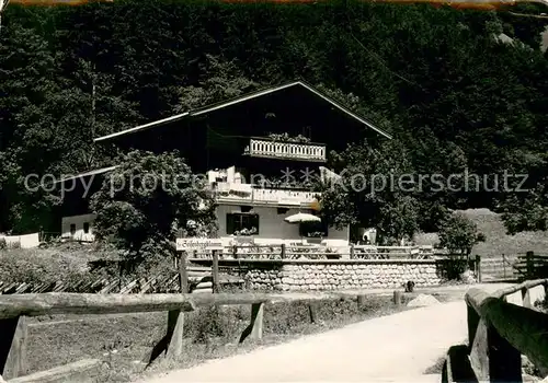 AK / Ansichtskarte Weissbach_Lofer Jausenstation Hintertal Weissbach Lofer