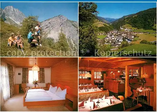 AK / Ansichtskarte Schied_Grossarl Bergwandern Panorama Schiederhof Zimmer Gaststube 