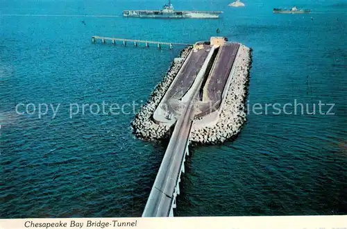 AK / Ansichtskarte Virginia_Beach Chesapeake Bay Bridge Tunnel aerial view 