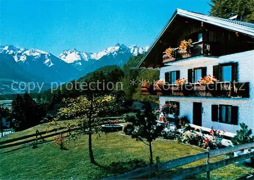 AK / Ansichtskarte Fischen_Allgaeu Haus Althaus Panorama Fischen Allgaeu