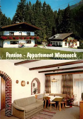 AK / Ansichtskarte Flachau Pension Appartement Wieseneck Gaststube Flachau
