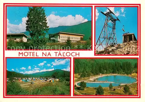 AK / Ansichtskarte Nizke_Tatry Motel na Taloch Sedackovy vyfah na Chopok Camping Kupalisko Nizke Tatry