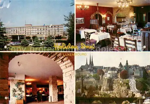 AK / Ansichtskarte Luxembourg__Luxemburg Holiday Inn Hotel Gastraeume Bar Stadtansicht 