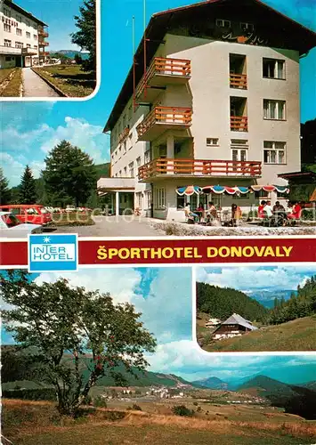 AK / Ansichtskarte Nizke_Tatry Sporthotel Donovaly Terrasse Panorama Nizke Tatry