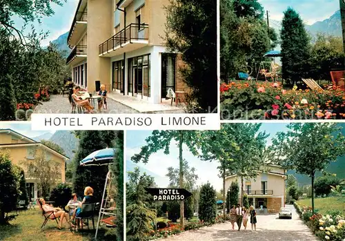 AK / Ansichtskarte Limone_sul_Garda Hotel Paradiso Garten Park Limone_sul_Garda