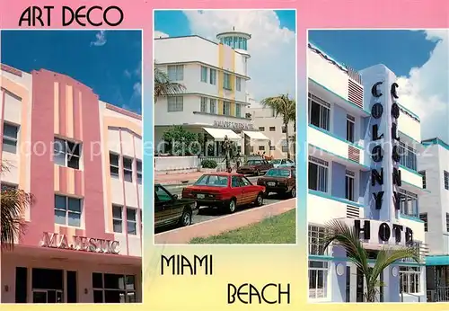 AK / Ansichtskarte Miami_Beach New Art Deco District on Ocean Drive Florida Impressions 