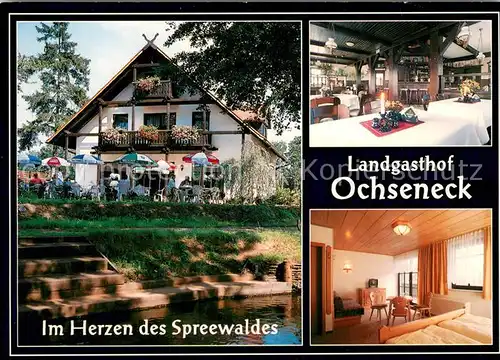 AK / Ansichtskarte Burg_Spreewald Landgasthof Ochseneck Gaststaette und Pension Burg Spreewald