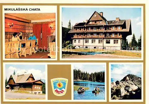 AK / Ansichtskarte Jasna_Slowakei Mikulasska Chata Nizke Tatry Berghotel See Chopok Berg Niedere Tatra Jasna Slowakei