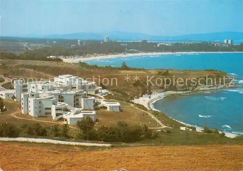 AK / Ansichtskarte Primorsko Erholungsheim der Zeitung Rabotnischesko Delo Kueste Strand Primorsko