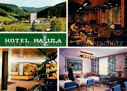 AK / Ansichtskarte Velke_Karlovice Hotel Razula Restaurant Empfang Landschaft Beskiden Velke Karlovice