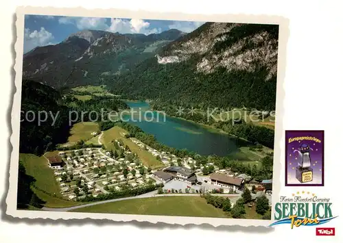 AK / Ansichtskarte Kramsach Campingplatz Seeblick Cafe Restaurant Brantlhof Reintaler See Kramsach