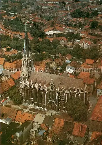 AK / Ansichtskarte Muehlhausen_Thueringen Pfarrkirche St. Marien Luftbildserie der Interflug Muehlhausen Thueringen