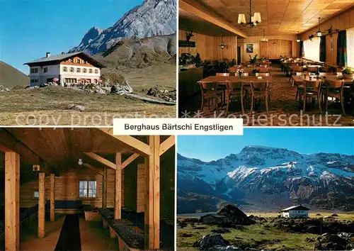 AK / Ansichtskarte Adelboden Berghaus Baertschi Engstligenalp Alpenpanorama Adelboden